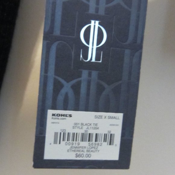 Jennifer Lopez, v neck sweater, half sleeve, black metallic - Picture 4 of 5